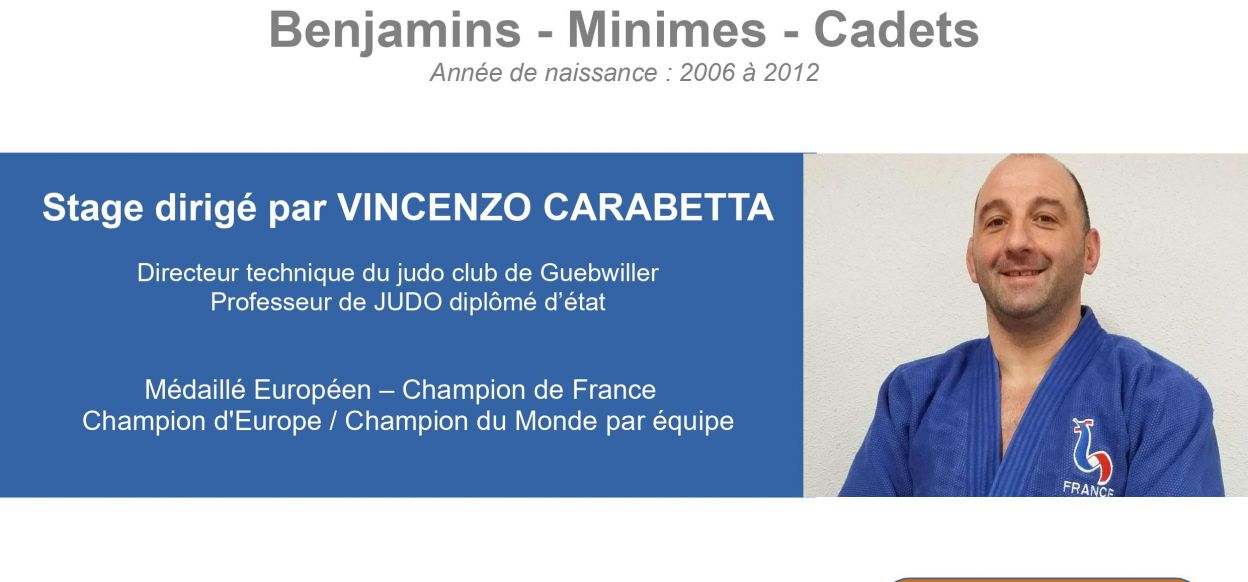 Photo Stage de Judo Benjamins, Minimes et Cadets.2